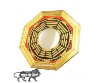 Bagua Mirror ( Activated & Energized ) 11.5 Inches in Wooden Frame