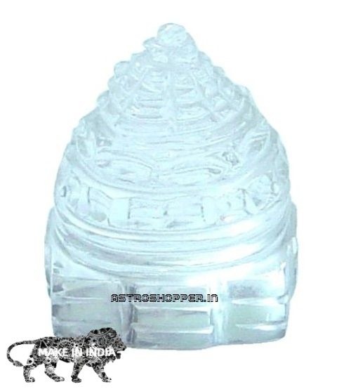 Sphatik Shri Yantra ( 110 Gm.) Available in : 55 to 200 Gm. ( Activated & Siddh )